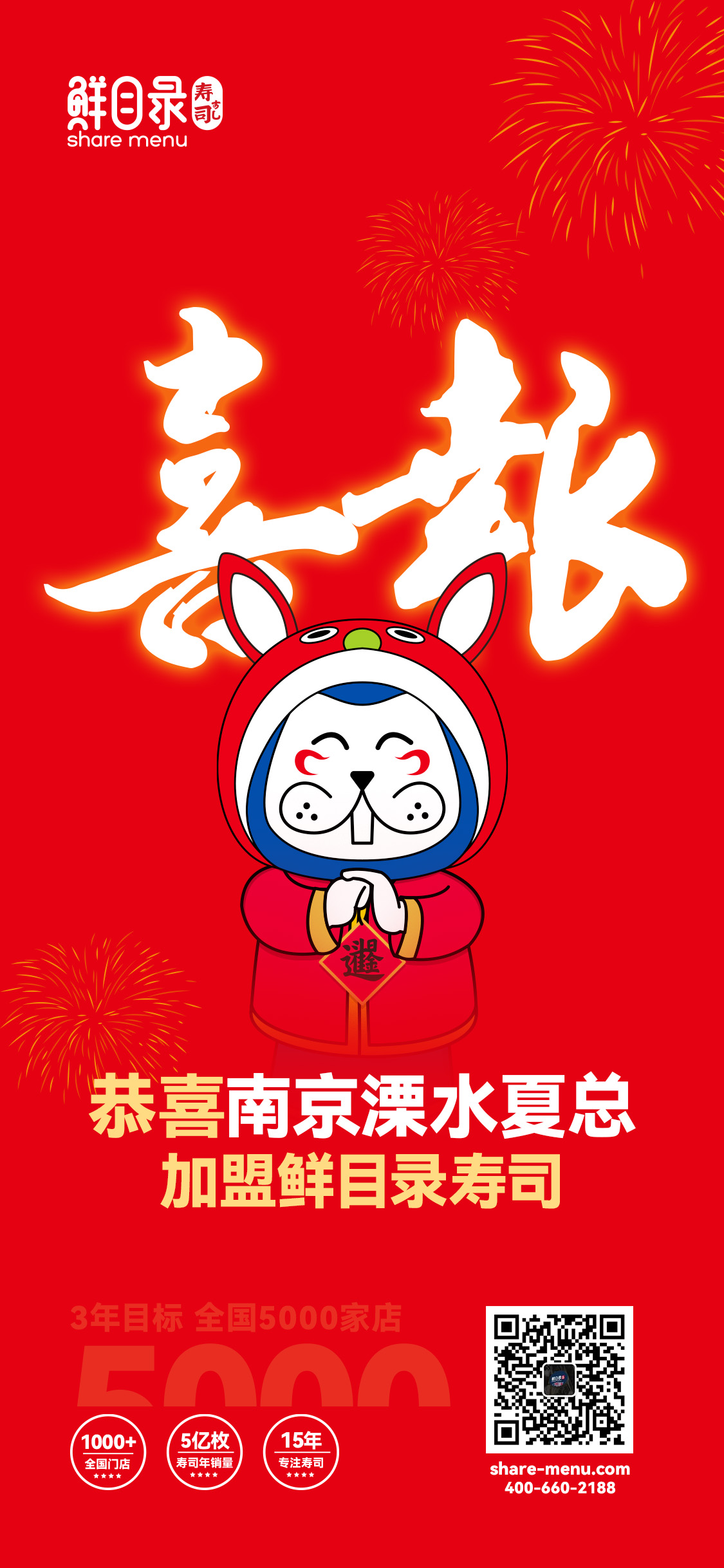 2023签约喜报-恭喜南京溧水夏总 加盟鲜目录寿司(1).jpg